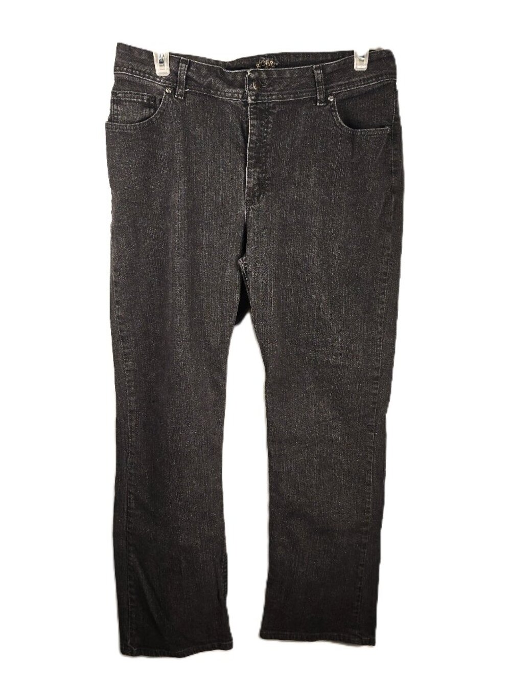 Riders by Lee Womens Jeans 18M Black Denim Wash Straight Leg Stretch 130M184